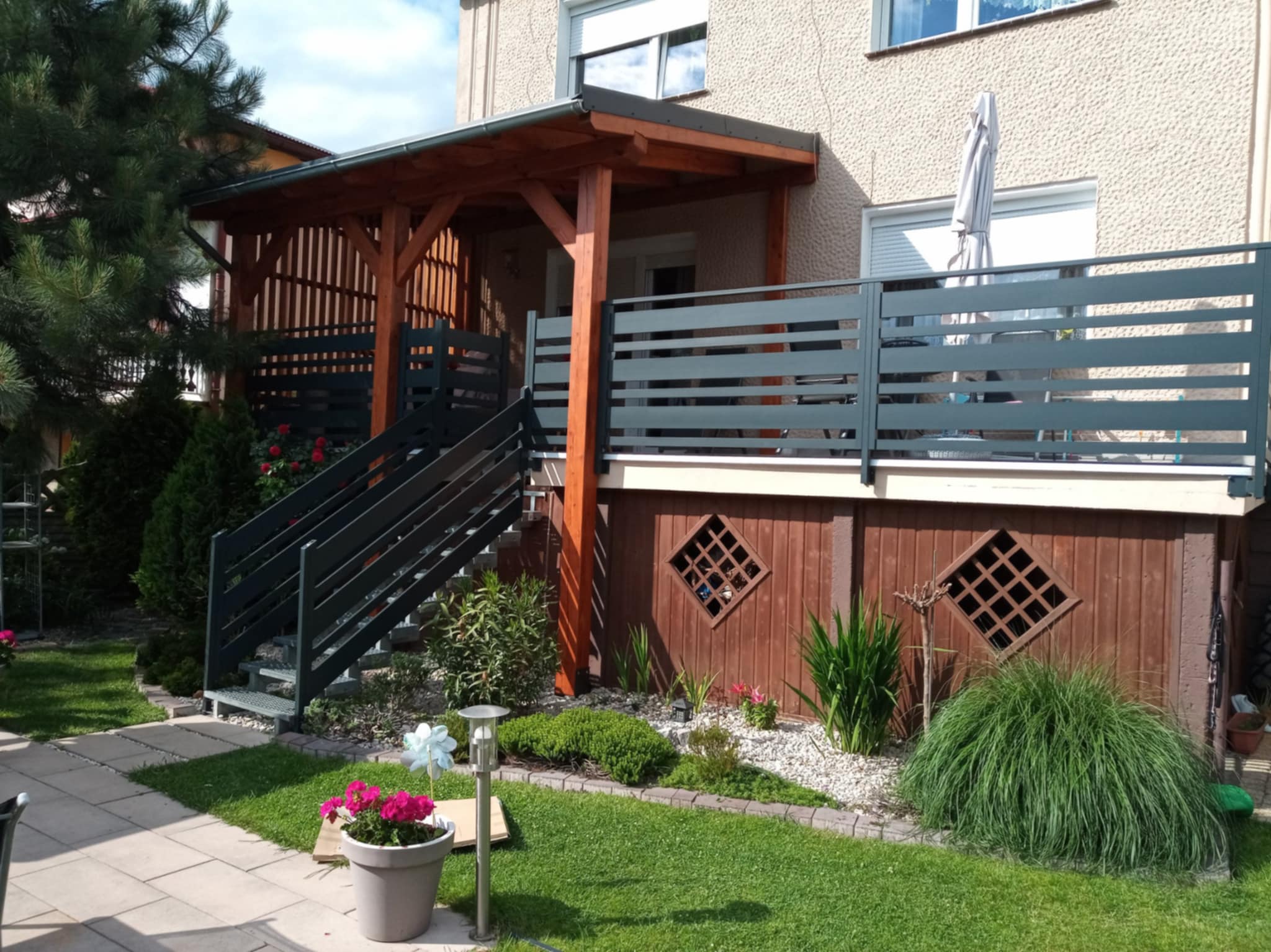 balkon taras nowoczesny aluminiowy montaz opole