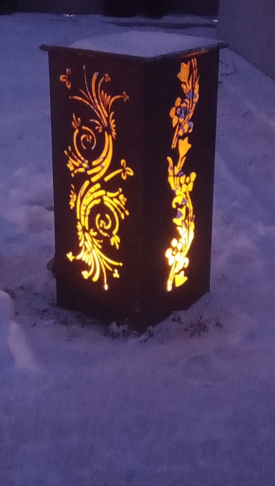dekoracje lampion imitacja rdzy nowoczesny wzory do wyboru nysa
