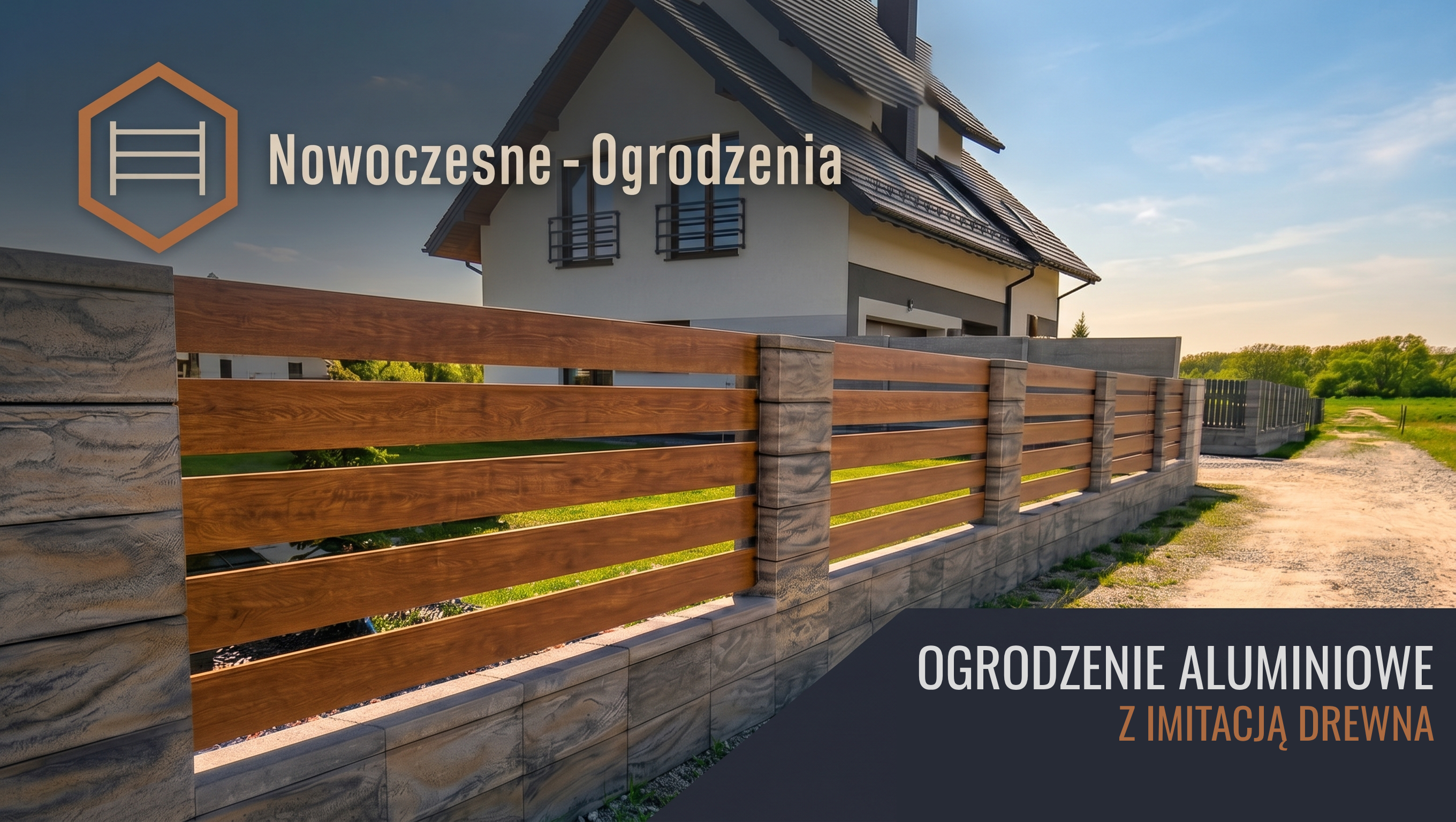 przeslo imitacja drewna nowoczesne ogrodzenie opole montaz